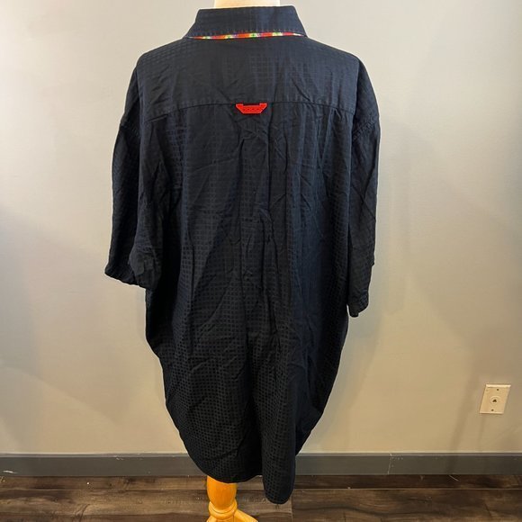 7 DOWNIE‎ ST. Black Waffle Short Sleeve Shirt (3X) - Picture 5 of 8